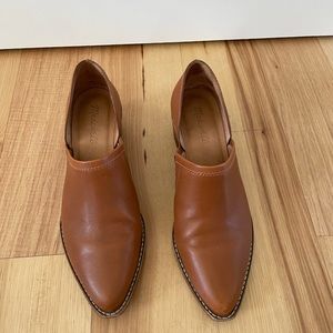 Madewell Brady low cut bootie tan size 8